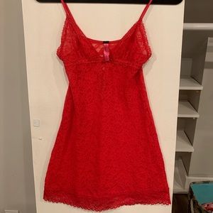 Victoria’s Secret red lace babydoll